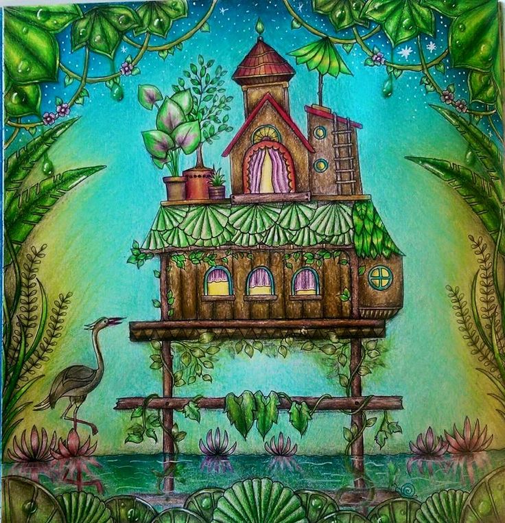 Magical Jungle by Johanna Brasford Coloring Pages for